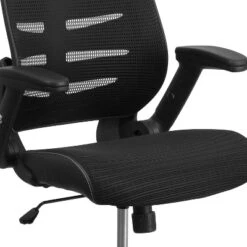 Emma And Oliver High Back Black Mesh Swivel Ergonomic Office Chair With Adjustable Flip-Up Arms -Famous Furniture Store GUEST 1ccefb27 b9d9 4cef 838b 158a83ebd414