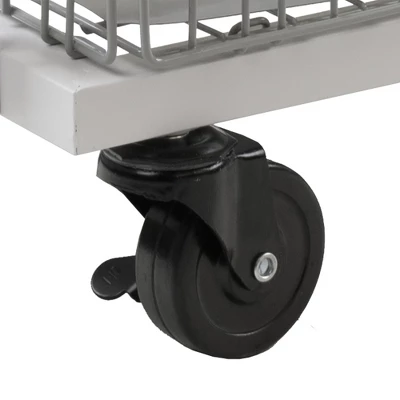Cart System With Wheels 2 Tier White - Atlantic 3 Cart System With Wheels 2 Tier White - Atlantic