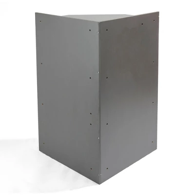 Badger Basket Corner Cubby Storage Unit With 4 Reversible Baskets Charcoal 8 Badger Basket Corner Cubby Storage Unit With 4 Reversible Baskets Charcoal - Image 6