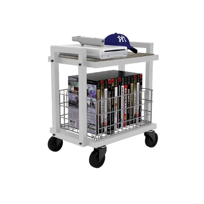 Cart System With Wheels 2 Tier White - Atlantic 10 Cart System With Wheels 2 Tier White - Atlantic - Image 8