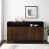 58" 4 Door Contemporary Storage Console Sideboard - Saracina Home -Famous Furniture Store GUEST 1e3da803 78c6 40e2 aa58 9f162c0d435f