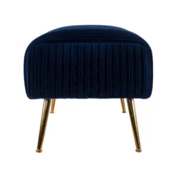 Tawver Contemporary Upholstered Bench Blue/Gold - Aiden Lane -Famous Furniture Store GUEST 1e8b8321 b485 49f6 b90d 78f3d407ff4b