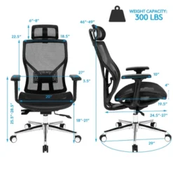 Costway Ergonomic Office Chair High-Back Mesh Chair W/Adjustable Lumbar Support -Famous Furniture Store GUEST 1e99d865 c576 4b32 9f55 feb0883d3e8d