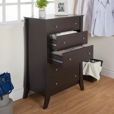 Weston 5 Drawer Chest Roasted Espresso - MiBasics 5 Weston 5 Drawer Chest Roasted Espresso - MiBasics - Image 3