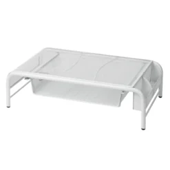 Mind Reader Mesh Monitor Stand With Drawer White 9 Mind Reader Mesh Monitor Stand With Drawer White -Famous Furniture Store GUEST 1f28b9d6 fd53 47cc 8337 06b2c43e60ae