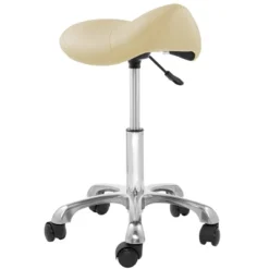 Saloniture Ergonomic Saddle Stool - Adjustable Hydraulic Seat, Rolling Salon Chair With Swivel Wheels -Famous Furniture Store GUEST 200f50d6 45f3 40d5 b672 0b88e30031af