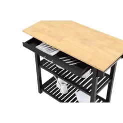 Designs2Go 3 Tier Butcher Block Kitchen Prep Island With Drawer - Breighton Home 15 Designs2Go 3 Tier Butcher Block Kitchen Prep Island With Drawer - Breighton Home -Famous Furniture Store GUEST 201263b6 2e89 4f93 a0f4 efd3e09c75bf