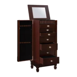 Tierra Contemporary Jewelry Armoire Merlot Brown - Powell Company -Famous Furniture Store GUEST 204f0047 782c 46c9 86fc 93c2e2ad0c89