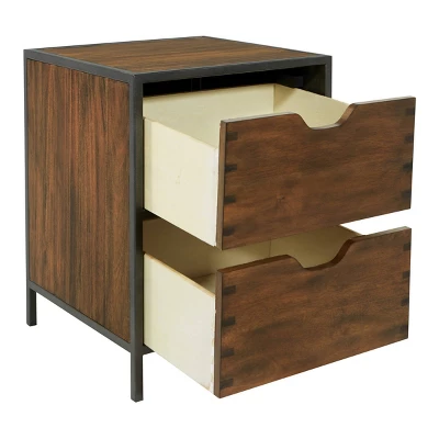 Clermont Office Cabinet Walnut - OSP Home Furnishings 5 Clermont Office Cabinet Walnut - OSP Home Furnishings - Image 3