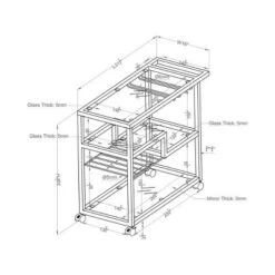 Kayla Cart Chrome - HOMES: Inside + Out 9 Kayla Cart Chrome - HOMES: Inside + Out -Famous Furniture Store GUEST 2094c738 4b06 4412 b3d3 46c1497b7ff4