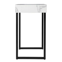 Wennan Modern Faux Marble Console Table Black/White - Aiden Lane -Famous Furniture Store GUEST 20c047bc 5e6d 4c65 b3a0 3ef4f524ef1a