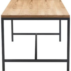 Dobson Natural Wood And Black Metal Dining Table Natural - Finch -Famous Furniture Store GUEST 211d3baa cd45 464f 9773 09df091bf6e1