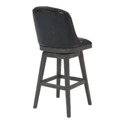 30" Journey Faux Leather Wood Swivel Barstool Gray Onyx - Armen Living 10 30" Journey Faux Leather Wood Swivel Barstool Gray Onyx - Armen Living -Famous Furniture Store GUEST 21960890 44c3 4d9b 961e c6f635d911ef
