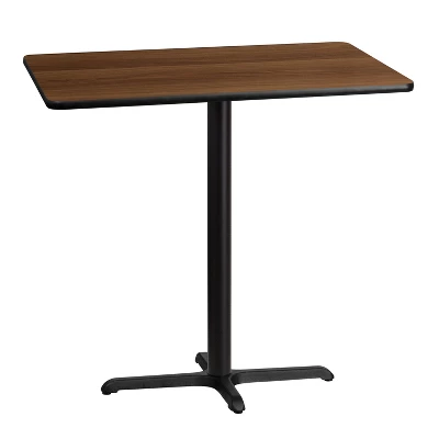 Emma And Oliver 30"x42" Rectangular Laminate Bar Table With 23.5"x29.5" Base 4 Emma And Oliver 30"x42" Rectangular Laminate Bar Table With 23.5"x29.5" Base - Image 2