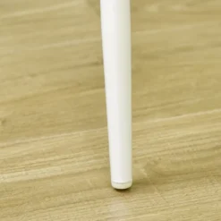 HOMCOM Bar Table And Chairs Set, 3 Piece Dining Table Set For 2 With Steel Frame And Footrest For Bar And Kitchen, White/Oak -Famous Furniture Store GUEST 22b3962d 1371 41b4 9594 311cb2056f7c