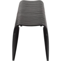 55 Downing Street Verana 42 1/2" Wide Black Finish Modern Bent Bamboo Wood Bench -Famous Furniture Store GUEST 2312653b 660d 4872 932c def6926b29d7