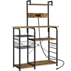 Yaheetech 4-Tier 55" Kitchen Baker's Rack With Power Outlet -Famous Furniture Store GUEST 232cd2f4 2b2a 4645 805f 42c0a45b2e3d