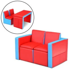Costway Multi-functional Kids Sofa Table Chair Set 2 Seat Couch Furniture W/Storage Box 20 Costway Multi-functional Kids Sofa Table Chair Set 2 Seat Couch Furniture W/Storage Box -Famous Furniture Store GUEST 23546c9e 3124 4540 8cf4 f6913f199a18
