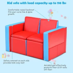 Costway Multi-functional Kids Sofa Table Chair Set 2 Seat Couch Furniture W/Storage Box 16 Costway Multi-functional Kids Sofa Table Chair Set 2 Seat Couch Furniture W/Storage Box -Famous Furniture Store GUEST 23bd2e62 2229 4253 a87d e9585bfcb7dd