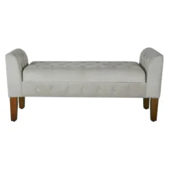 Velvet Tufted Storage Settee Bench - HomePop -Famous Furniture Store GUEST 24071430 bc87 4f0c 8c2b f6338be5de3a