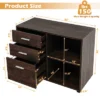 Costway 3-Drawer Wood File Cabinet Mobile Lateral Printer Stand With Open Storage Shelves -Famous Furniture Store GUEST 2418231d 53a5 4565 9485 4327368fb4b6