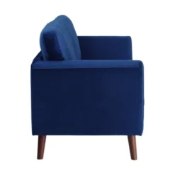 Tolley Velvet Loveseat In Blue - Lexicon -Famous Furniture Store GUEST 24ddc1e4 fdf7 4b7d b61f fd2e540a5ad4