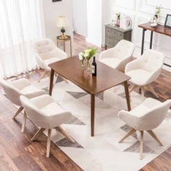 Upholstered Swivel Dining Armchair - Kinwell -Famous Furniture Store GUEST 24e65a51 e181 4f9a 8b77 635bcd8fd00a