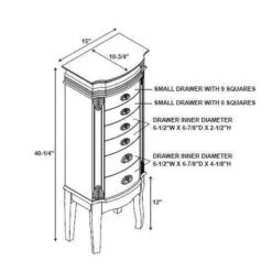 Verona Italian Influenced Jewelry Armoire Espresso - Powell Company -Famous Furniture Store GUEST 254a7cab 2dc4 43fc b821 d70ecb2050fa