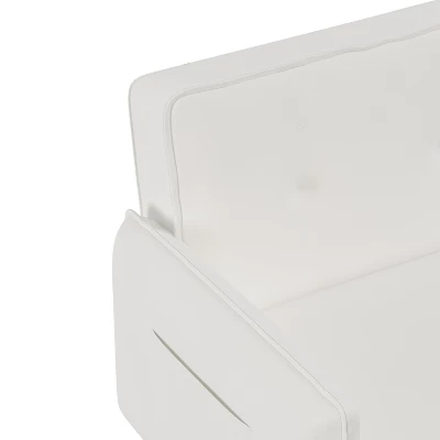 Convertible Futon Sofa Bed With Wooden Legs - ModernLuxe 10 Convertible Futon Sofa Bed With Wooden Legs - ModernLuxe - Image 8