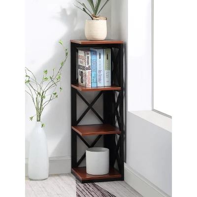 38.5" Oxford 3 Tier Corner Bookcase - Breighton Home 7 38.5" Oxford 3 Tier Corner Bookcase - Breighton Home - Image 5