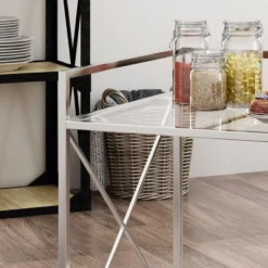 Ignatius Industrial Modern Bar Cart Silver - Christopher Knight Home -Famous Furniture Store GUEST 26760609 8afd 4024 af3b 21da614fe849