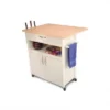 Wood Butcher Block Kitchen Cart In White - Catskill Craftsmen -Famous Furniture Store GUEST 267e93cc 9087 4483 ab2e f3f41c7ee2f6