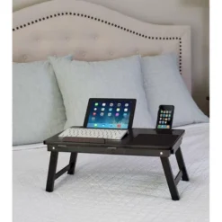 BirdRock HomeMulti-tasking Laptop Bamboo Bed Tray - Walnut -Famous Furniture Store GUEST 2810ac84 1d94 4177 bac1 ed9bdb6addcd