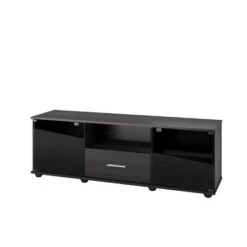 Fernbrook 1 Drawer TV Stand For TVs Up To 70" Black - CorLiving -Famous Furniture Store GUEST 281b8342 4e28 4e2a a402 185d2d1cea66