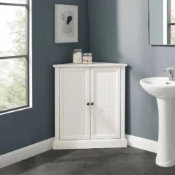 Shoreline Stackable Corner Pantry White - Crosley 19 Shoreline Stackable Corner Pantry White - Crosley -Famous Furniture Store GUEST 284819a9 4f49 4b7f 9ef8 65793d2b8d12