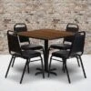 Emma And Oliver 36" Square Laminate X-Base Table Set With 4 Banquet Chairs -Famous Furniture Store GUEST 28636cd1 0198 46a2 bc67 735156922613