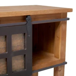 Industrial Wood Console Table Dark Brown - Olivia & May -Famous Furniture Store GUEST 28dc3c3d 85a9 407f 9544 577bf11b3439