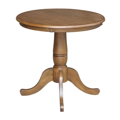 Morgan 30" Round Top Pedestal Table - International Concepts 3 Morgan 30" Round Top Pedestal Table - International Concepts