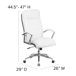 Merrick Lane High-Back Office Chair With Padded Arms Ergonomic Executive Swivel Task Chair With Headrest -Famous Furniture Store GUEST 2a1479ed 1a28 4625 8de6 99e3f28d91c8