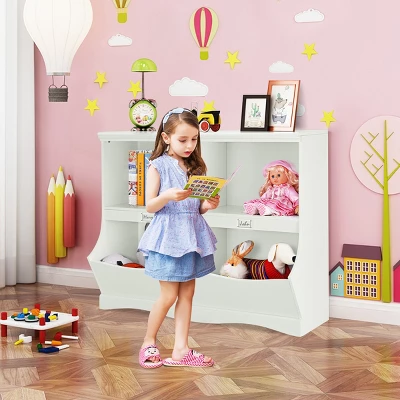 Costway Kids Storage Unit Bookshelf Bookcase Toy Organizer Bookshelf Bookcase 6 Costway Kids Storage Unit Bookshelf Bookcase Toy Organizer Bookshelf Bookcase - Image 4