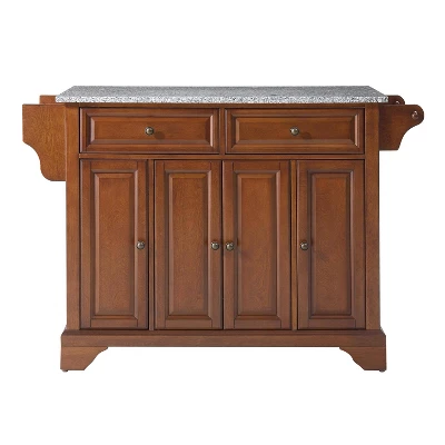 Lafayette Gray Granite Top Full Size Kitchen Island/Cart - Crosley 5 Lafayette Gray Granite Top Full Size Kitchen Island/Cart - Crosley - Image 3
