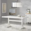Miller Rectangular Trestle Base Dining Table White - Lifestorey -Famous Furniture Store GUEST 2cc86e7d 726d 4291 8cb7 87c63b6b3b74