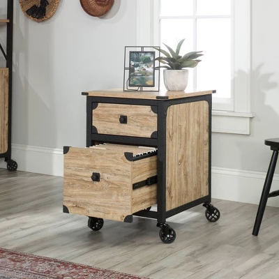 Steel River Pedestal File Cabinet Distressed Brown - Sauder 4 Steel River Pedestal File Cabinet Distressed Brown - Sauder - Image 2