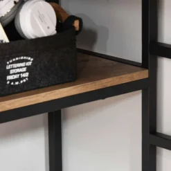 HOMCOM L-Shaped Home Office Writing Desk With Storage Shelf Drawer Industrial Corner PC Study Table Computer Workstation Brown 14 HOMCOM L-Shaped Home Office Writing Desk With Storage Shelf Drawer Industrial Corner PC Study Table Computer Workstation Brown -Famous Furniture Store GUEST 2cdc54c1 3e35 498a a08e 8fab0b3c6f5d