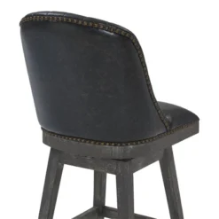 30" Journey Faux Leather Wood Swivel Barstool Gray Onyx - Armen Living 12 30" Journey Faux Leather Wood Swivel Barstool Gray Onyx - Armen Living -Famous Furniture Store GUEST 2ce253b5 f9bf 4879 9fd3 fab4a1152ba0