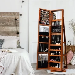 Costway 360degree Rotatable Jewelry Cabinet 2-in-1 Lockable Mirrored Organizer 17 Costway 360degree Rotatable Jewelry Cabinet 2-in-1 Lockable Mirrored Organizer -Famous Furniture Store GUEST 2da5d1b7 864c 4421 9cef 544d543c411f