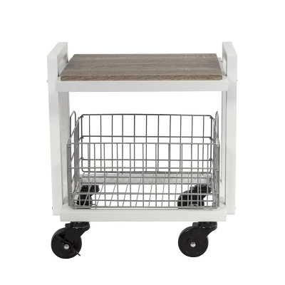 Cart System With Wheels 2 Tier White - Atlantic 7 Cart System With Wheels 2 Tier White - Atlantic - Image 5