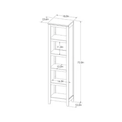 72" Carson Narrow Bookcase - Threshold -Famous Furniture Store GUEST 2f5b1add e3dc 46cd a227 07b43a380bc4