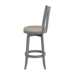 30" Savana Swivel Height Barstool Blue Wirebrush/Cream - Hillsdale Furniture -Famous Furniture Store GUEST 2f97b5f9 2c4c 46e6 949f 2d9506b26253