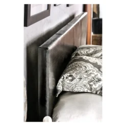 Lizsa Leatherette Upholstered Eastern Bed - HOMES: Inside + Out -Famous Furniture Store GUEST 3082e459 6f4f 4d91 85a3 0b24cbcf5b15